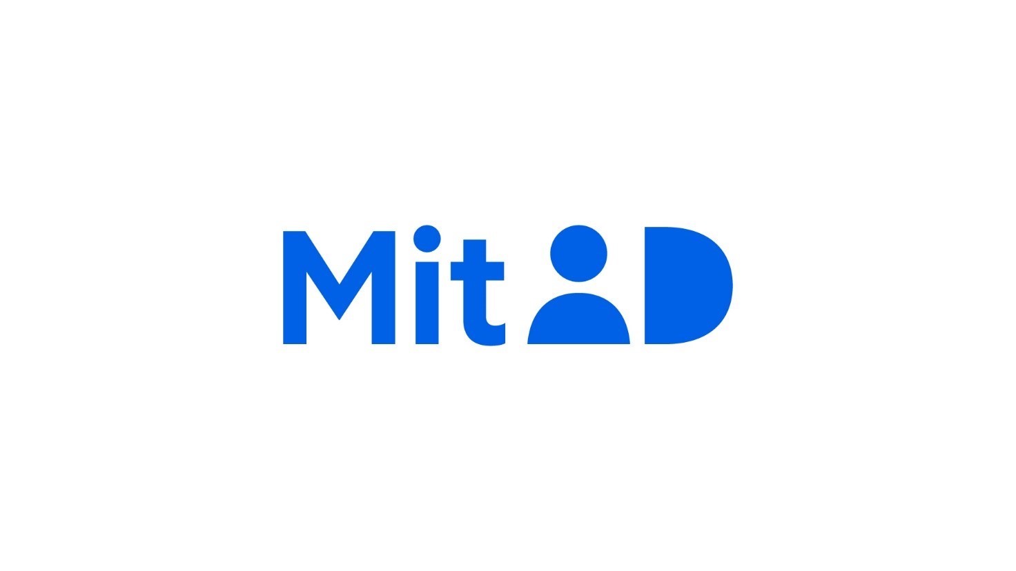 Logo for Mit ID med blå tekst
