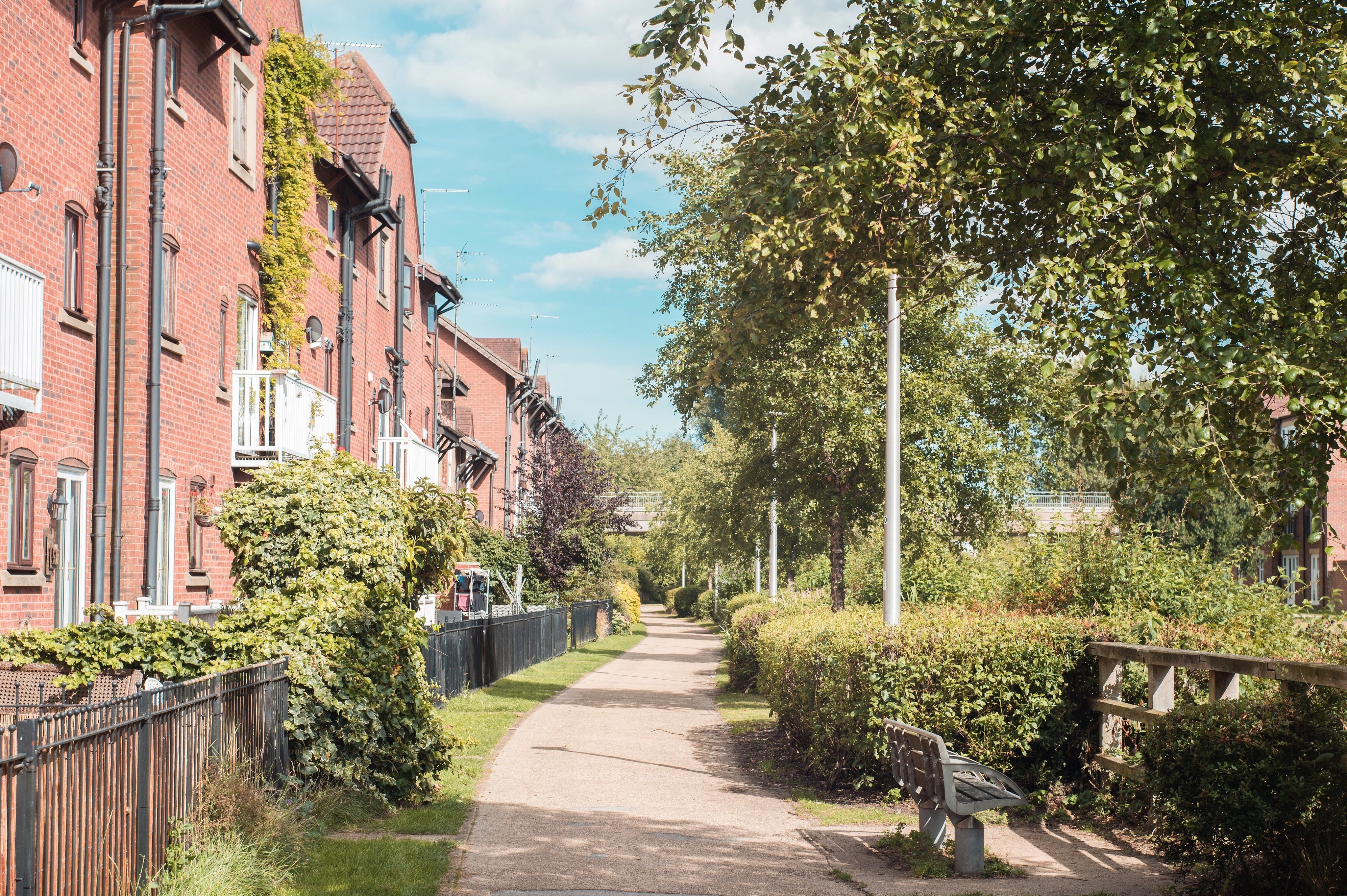 Billeder af en række boliger