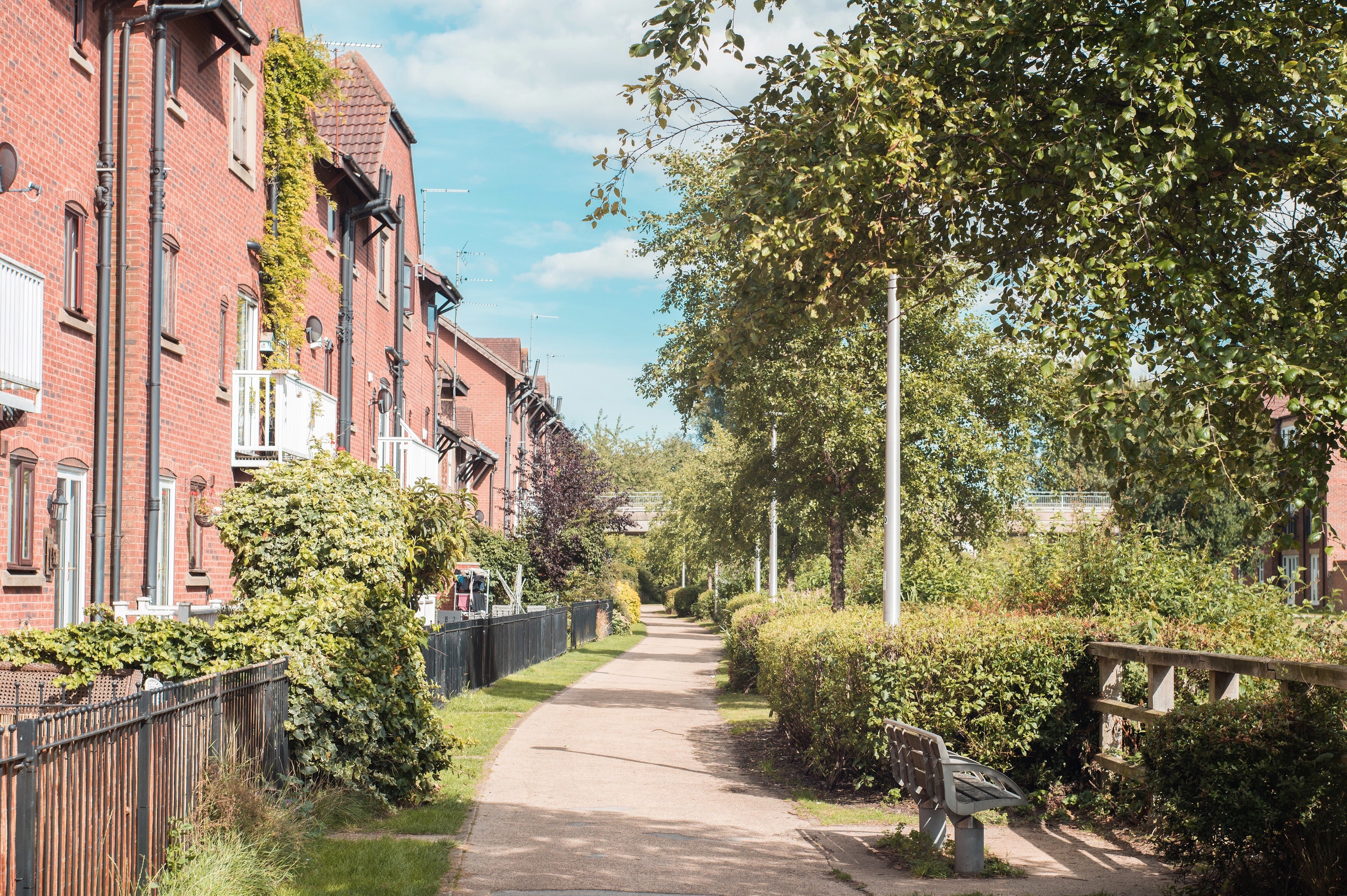 Billeder af en række boliger