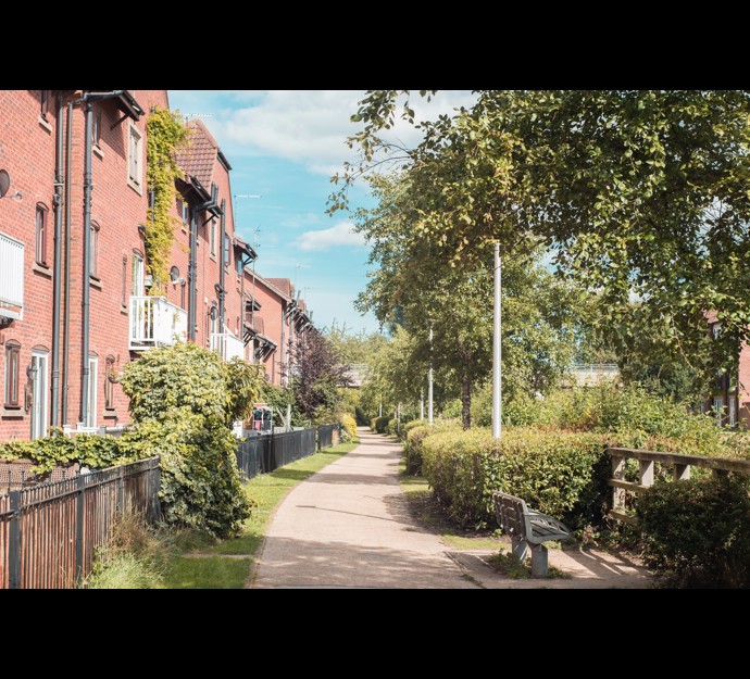 Billeder af en række boliger