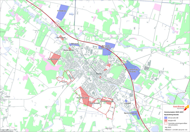 Billede der viser udviklingsområder i Brande