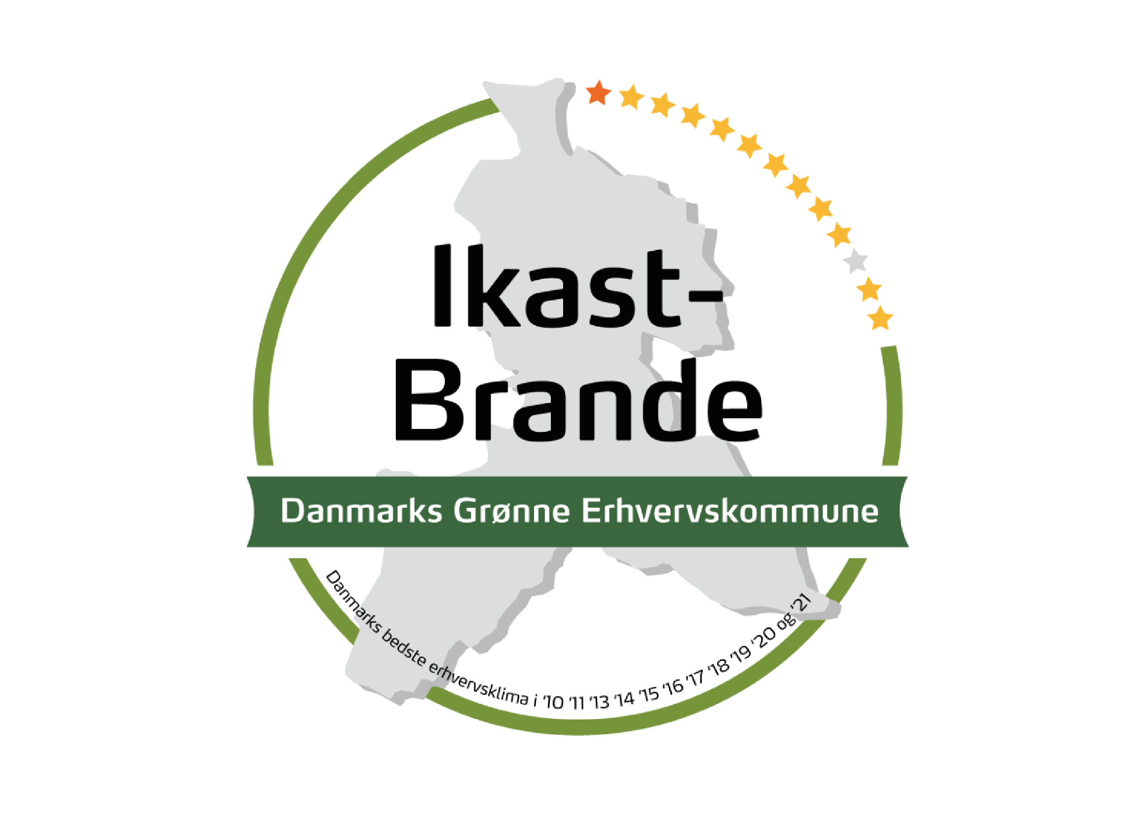 Logo Danmarks grønne erhvervskommune 2023