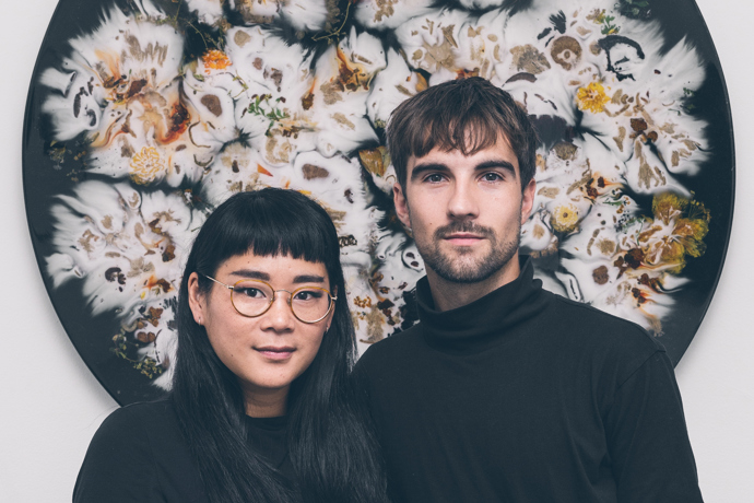 Portræt af kunstnerne Rhoda Ting & Mikkel Bojesen