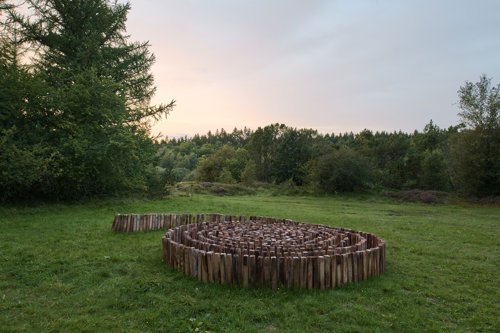 Hvirvelvinden - et midlertidigt værk på Harrild Hede af Jens Chr Jensen
