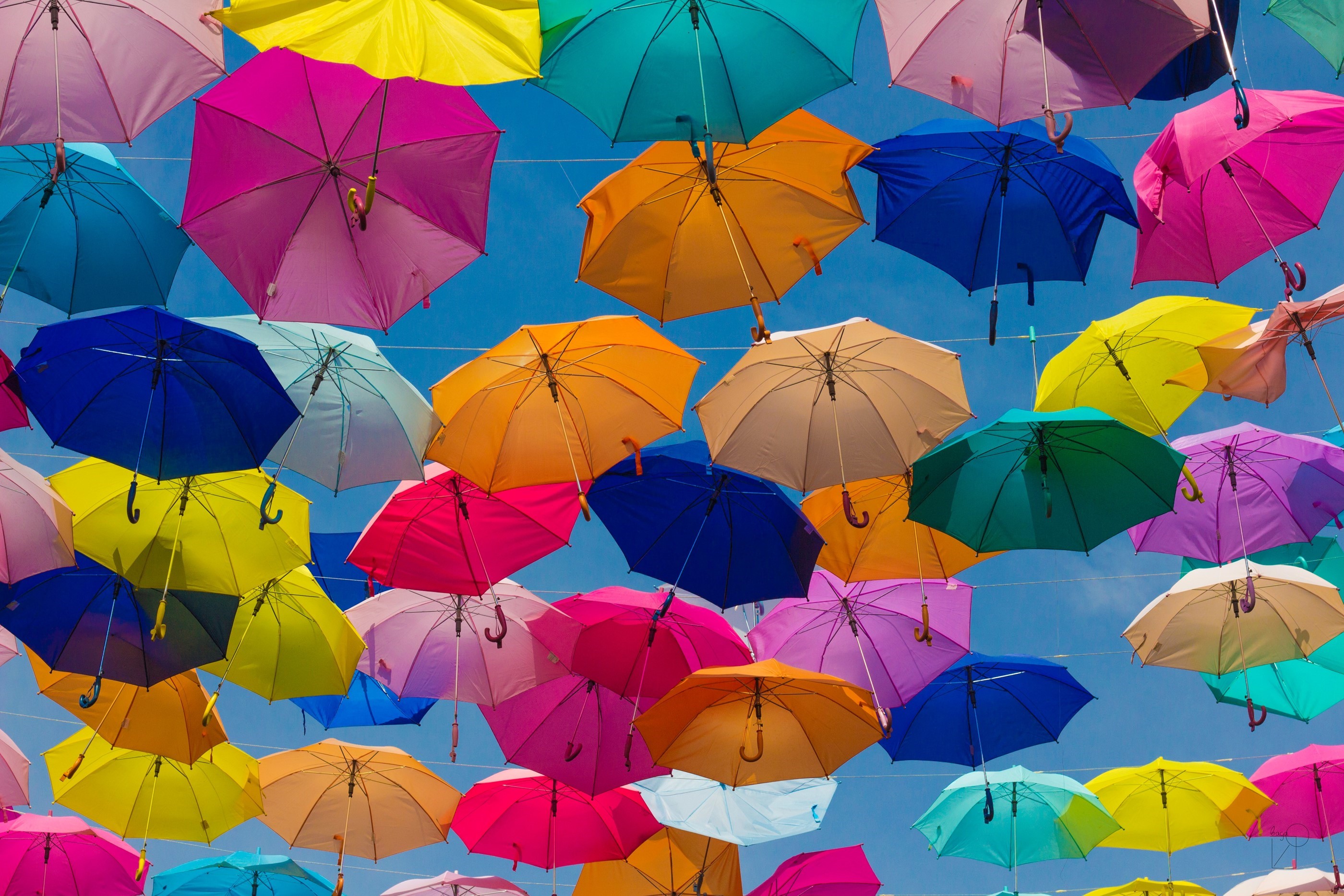 Colorful umbrellas