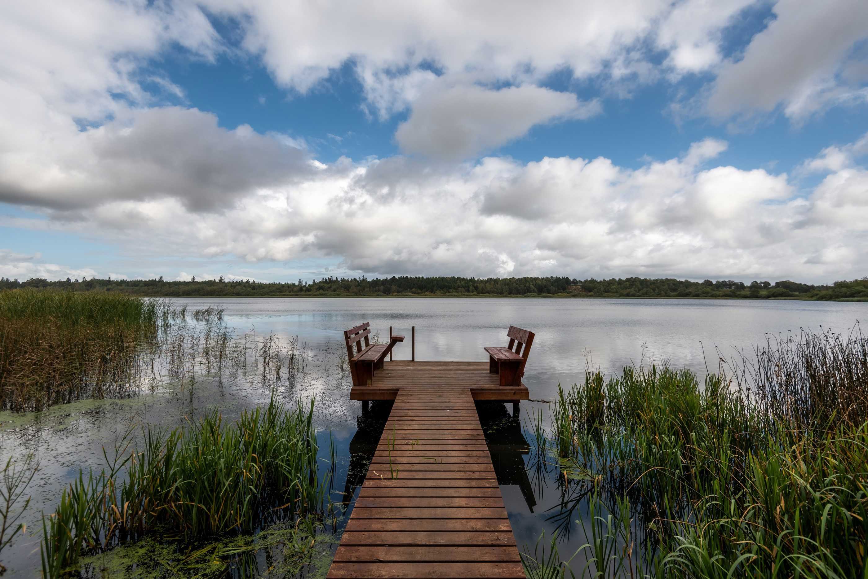 Landing stage at Ejstrup Lake