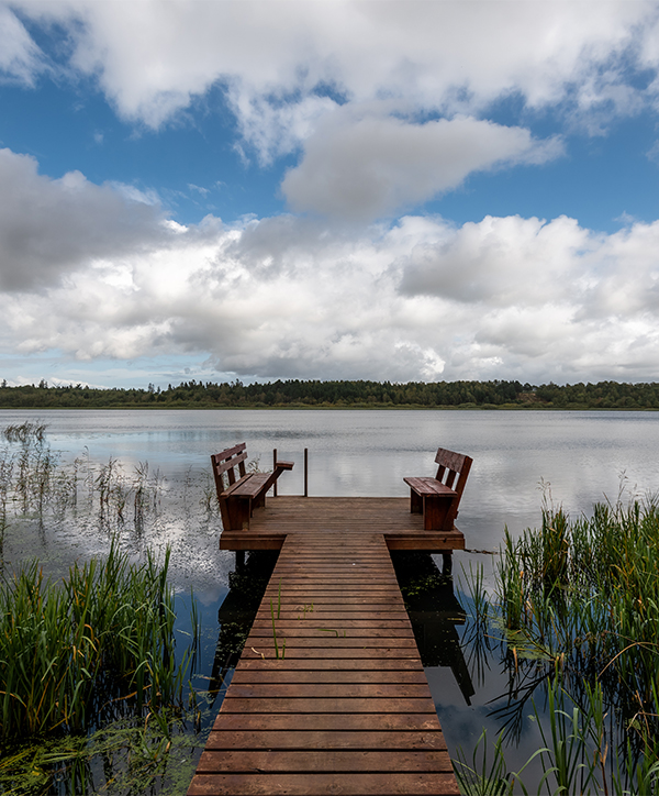 Bådebro ved Ejstrup Sø