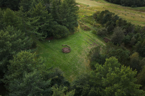 Hvirvelvinden - et midlertidigt værk på Harrild Hede af Jens Chr Jensen